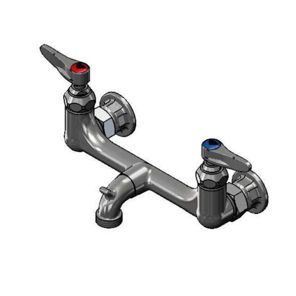 T&S  B-0673-RGH  Service Sink Fct, Wall mt, 8'' Cntrs, Pail Hook, GH out,