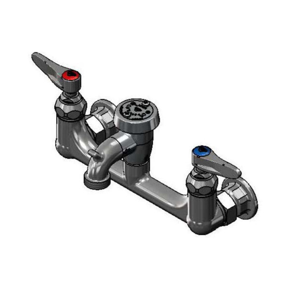 T&S  B-0674-POL  Service Sink Fct, Wall mt, 8'' Cntrs,GH out