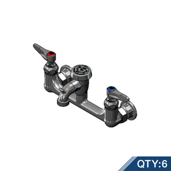 T&S  B-0674-POLM  Service Sink Fct, Wall mt, 8'' Cntrs