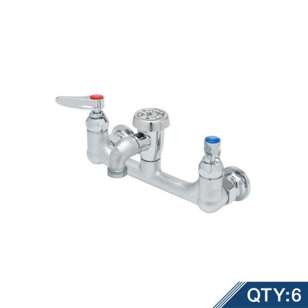 T&S  B-0674-RGHM  Service Sink Fct, Wall mt, 8'' Cntrs