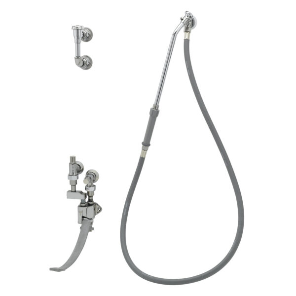 T&S  B-0686  Bedpan Washer, 1- Pedal Vlv, Int. Stops