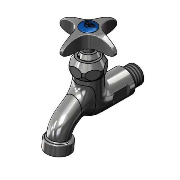 T&S  B-0703  Sill Fct, 4-Arm Handle, 3-1/2'' out To Center Of Spout