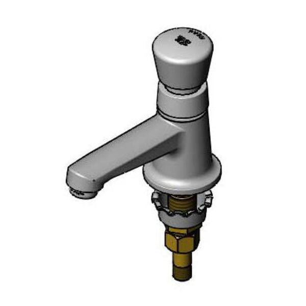 T&S  B-0713  Sill Fct, Self Closing Metering Vlv W/ Cap