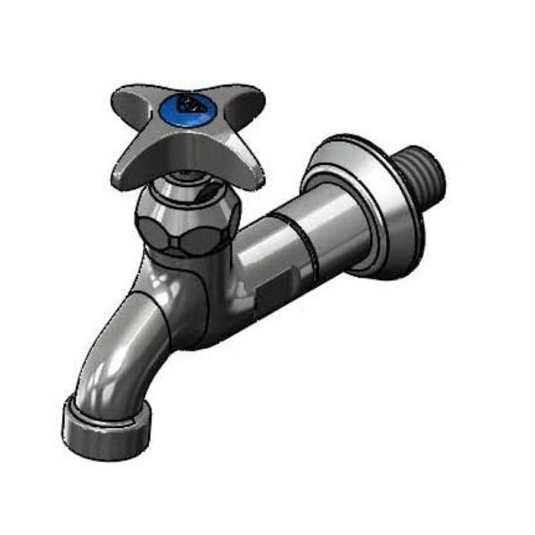 T&S  B-0716  Sill Fct, 4-Arm Handle, Plain out, adj Flange