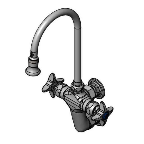 T&S  B-0815  mix Fct, Vertical, Wall mt, Rigid/Swivel G.N.