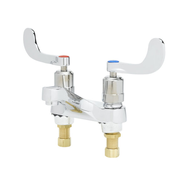T&S  B-0831-WA  Metering Fct, Deck mt, 4'' Cntrs, 4'' Wrist  Handles