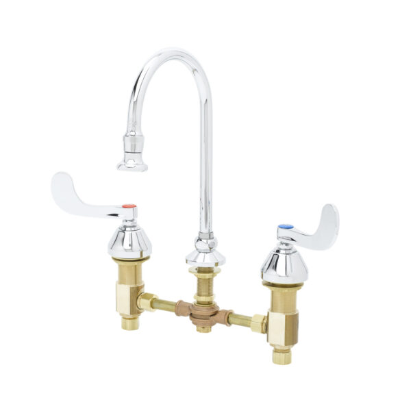 T&S  B-0866-04-CR  8'' WideSpr Fct, Concealed Body,Swivel G.N., Ceramas
