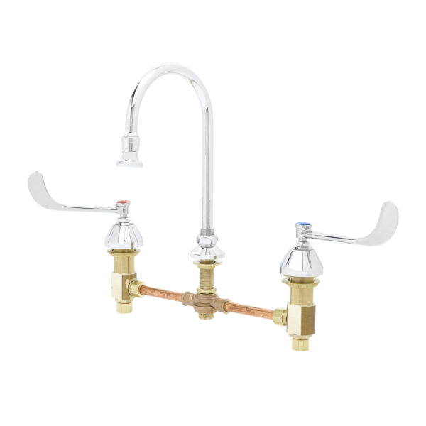 T&S  B-0866-L  Medical Fct, Concealed Body, 12'' Cntrs, Swivel G.N.