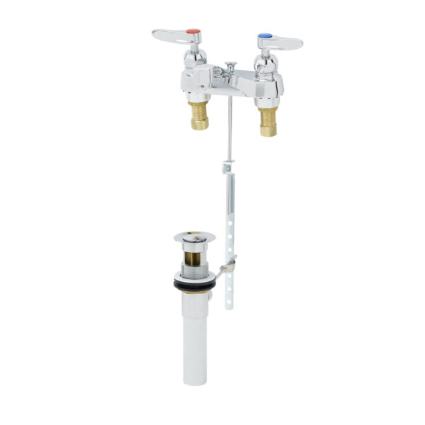 T&S  B-0870-CR  Lav Fct, Deck mt, 4'' Cntrs, Aerator, Ceramas