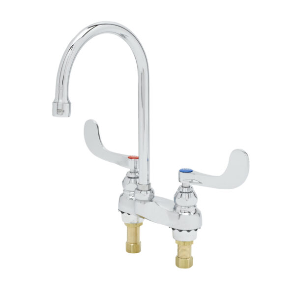 T&S  B-0892-133X  Medical Fct, Deck mt, 4'' Cntrset, Swivel G.N., 4'' Wrist