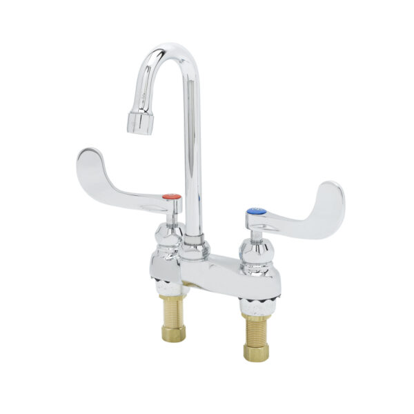 T&S  B-0892-CR  Medical Fct, Deck mt, Rigid G.N., Aerator, Cerama cart