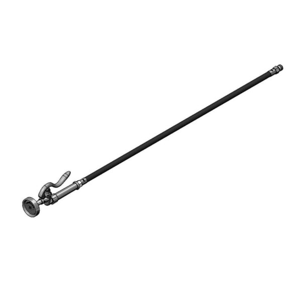 T&S  B-0955  Spray Assy, 4' Reinforced Hose, Self Close Spray Vlv