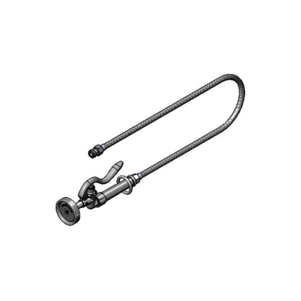 T&S  B-0957  Spray Assy, 3' Clear Vinyl Hose, Self Closing Spray Vlv