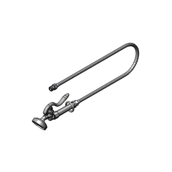 T&S  B-0958  Spray Assy, 3' Clear Hose, Self Close Angled Spray Vlv