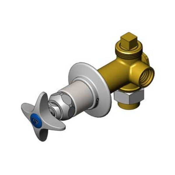 T&S  B-1020  Concealed Bypass Vlv, 1/2'' NPT (F), 4-Arm, Cold Index