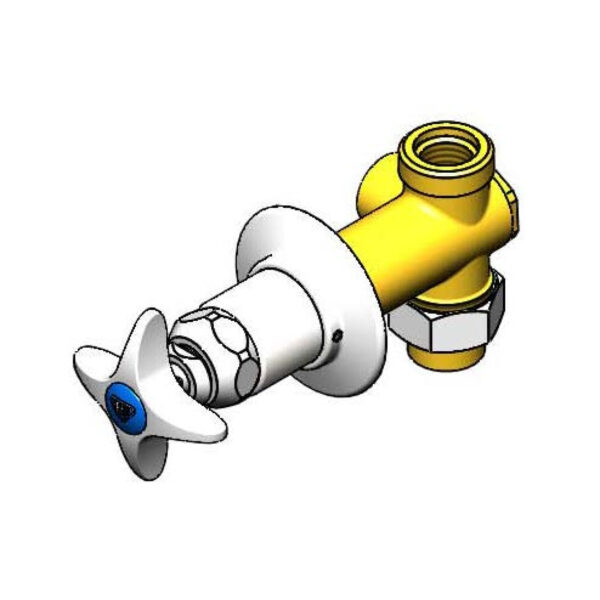 T&S  B-1025-UCP  Concealed Straight Vlv, Union Cplng, 1/2NPT (F), Eterna