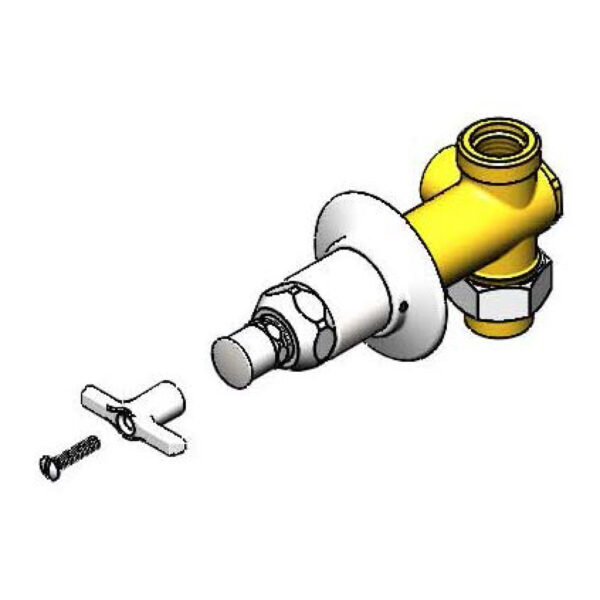 T&S  B-1027-UCP  Concealed Straight Loose Key Stop, 1/2'' NPT (F)