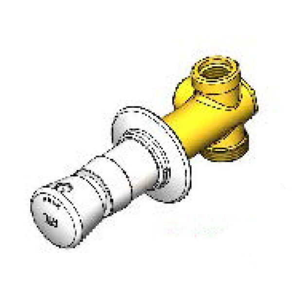 T&S  B-1029-1  Concealed Straight Vlv, Slow Self Closing, Cold Index