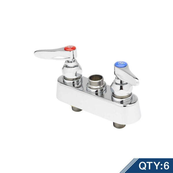 T&S  B-1100-LNM  Workboard Fct, Deck mt, 3-1/2'' Cntrs 1/2'' NPT (M) Shanks