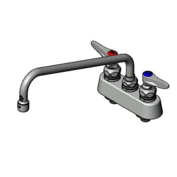 T&S  B-1103  Workboard Fct, Deck mt, 3-1/2'' Cntrs, 12'' Swing, Lever