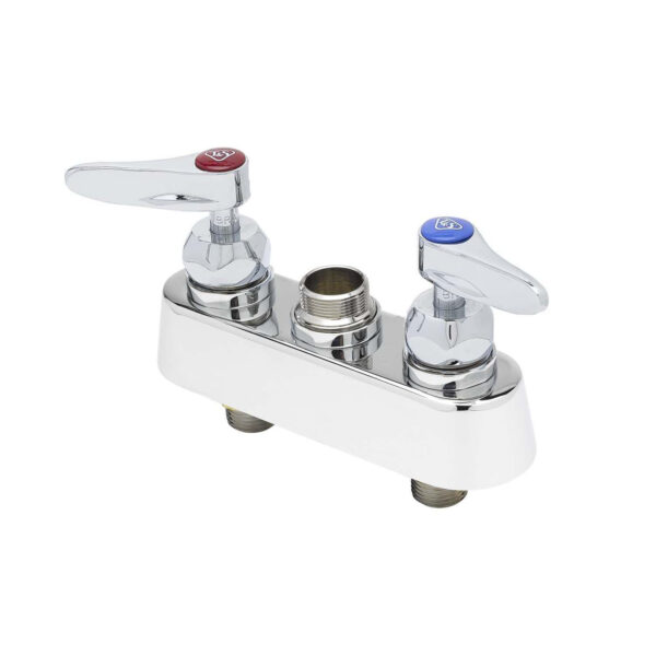 T&S  B-1110-CR-LN  Fct Workboard Base, deck mt, 4'' Cntrs, ceramic