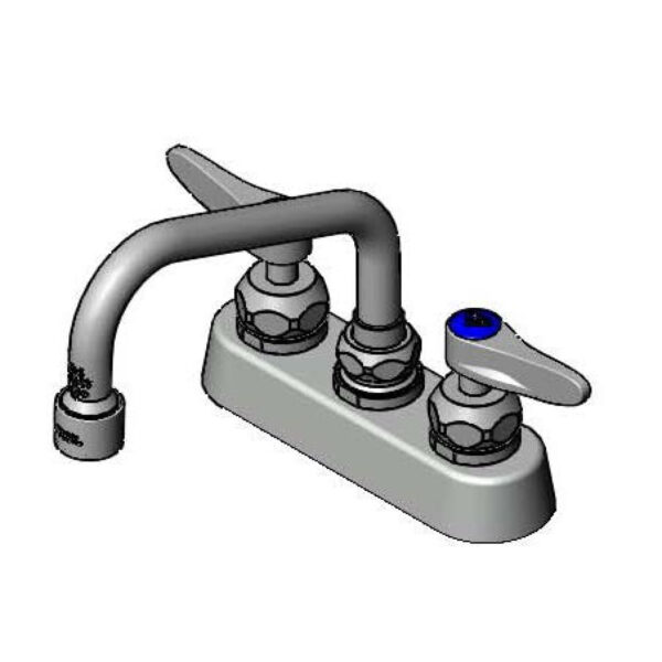 T&S  B-1110-XS-V12CR  4'' Deck mt Fct, 1.2 GPM VR Aerator 6'' Swing, XS in