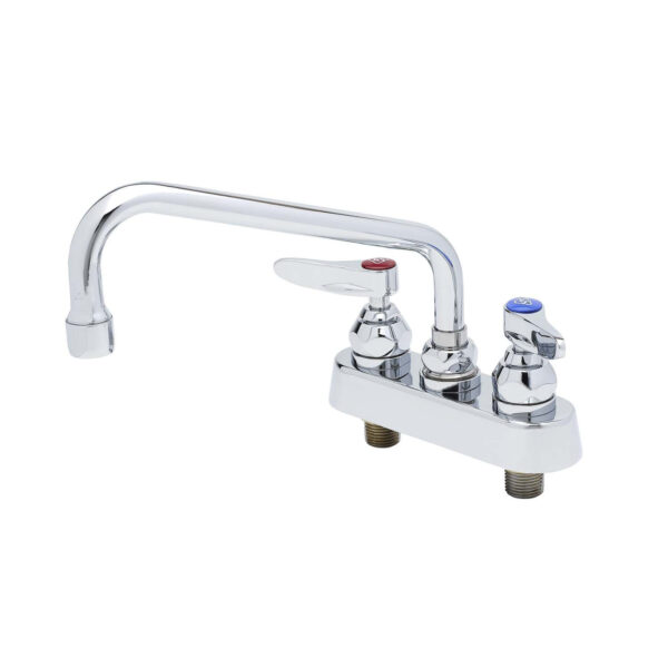 T&S  B-1111  Workboard Fct, Deck mt, 4'' Cntrs, 8'' Swing,Lever
