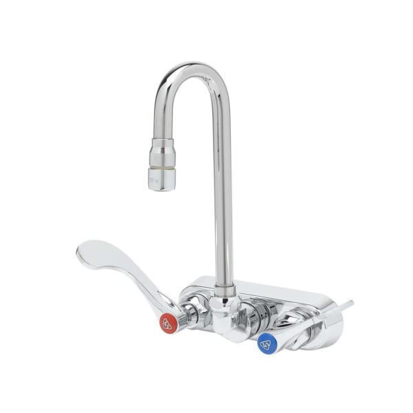 T&S  B-1115-132XN5Q4  4'' Workboard Fct, Wall mt, Qtr-Turn, Swivel G.N.