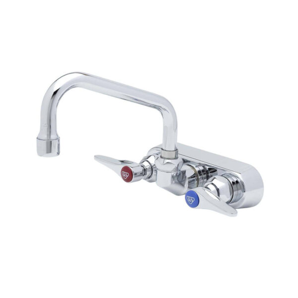 T&S  B-1116  Workboard Fct, Wall mt, 4'' Cntrs, 8'' Swing,Lever