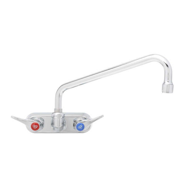 T&S  B-1118  Workboard Fct, Wall mt, 4'' Cntrs, 12'' Swing, Lever