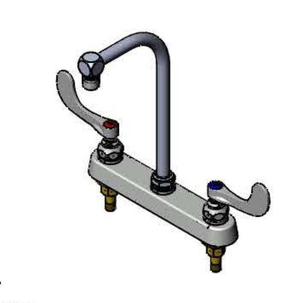 T&S  B-1120-04  Workboard Fct, 8'' Deck mt, 010094-40 Swivel G.N., 4'' Wrist