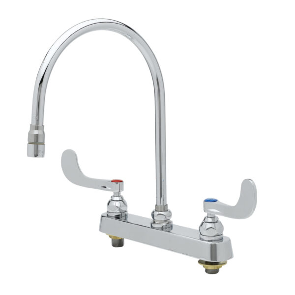 T&S  B-1120-135X-WH4  Workboard Fct, 8'' Deck mt, 135X-A22 Swivel