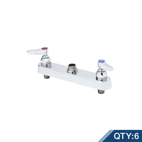 T&S  B-1120-LNM  Workboard Fct, Deck mt, 8'' Cntrs,Lever