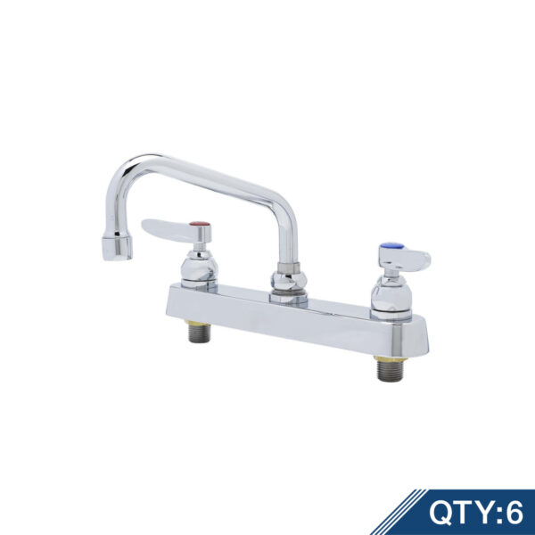 T&S  B-1120-M  Workboard Fct, Deck mt, 8'' Cntrs, 6'' Swing