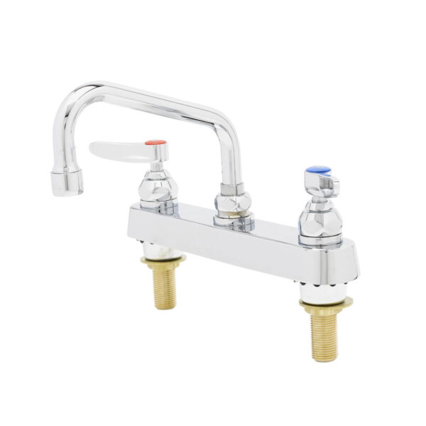 T&S  B-1122-XS-V22CR  8'' Workboard Fct, Deck mt, Ceramas, 10'' Swing Nozzle