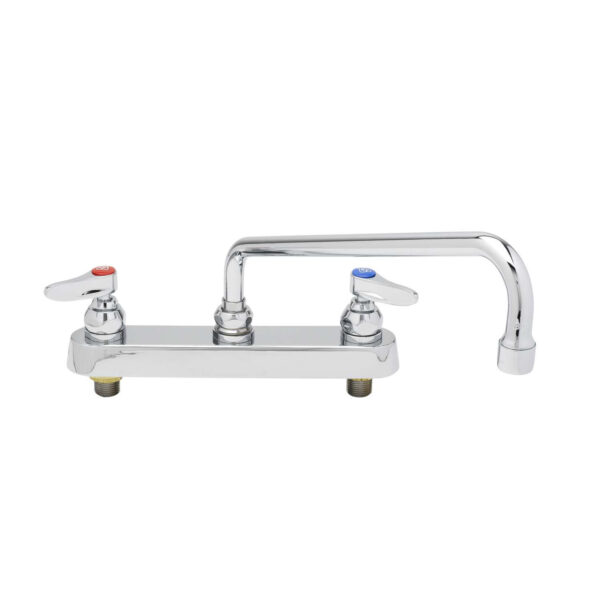 T&S  B-1123  Workboard Fct, Deck mt, 8'' Cntrs, 12'' Swing, Lever