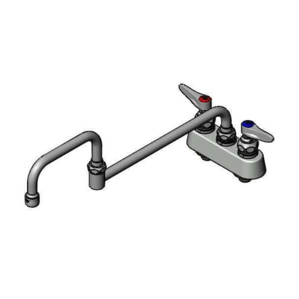T&S  B-1130  Workboard Fct, Deck mt, 3-1/2'' Cntrs, 18'' Dbl Joint, Lever