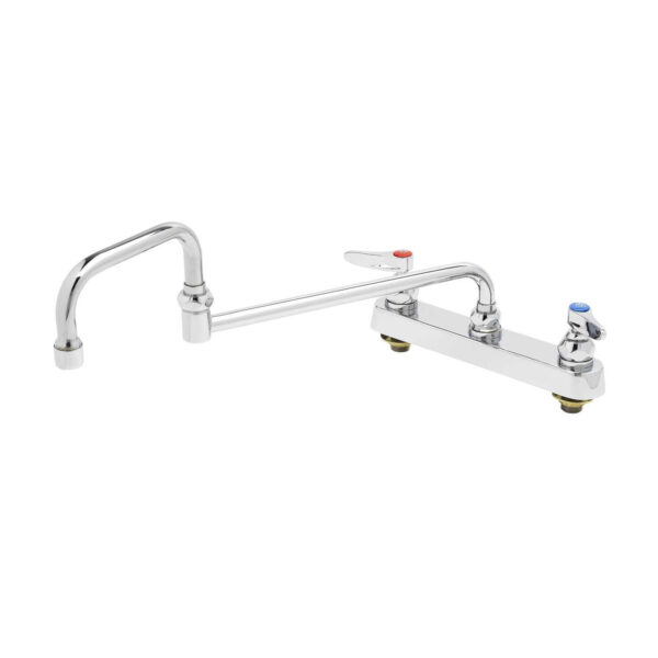 T&S  B-1132  Workboard Fct, Deck mt, 8'' Cntrs, 18'' Dbl Joint, Lever