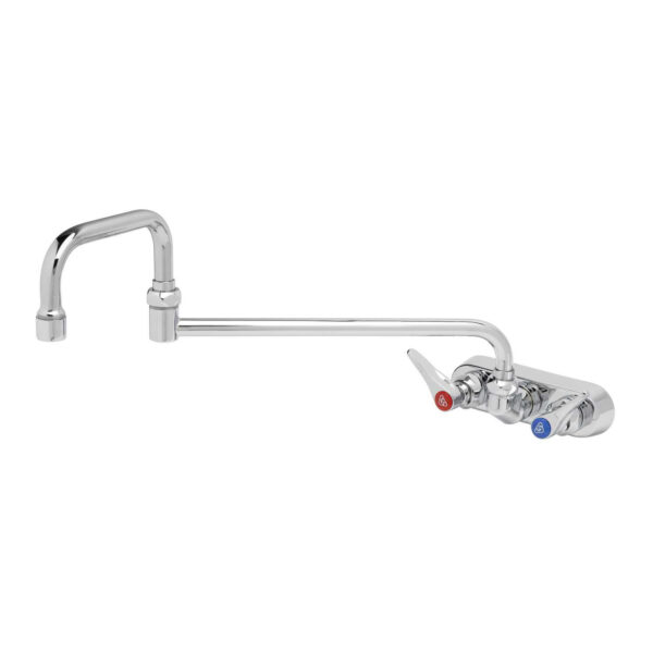 T&S  B-1136  Workboard Fct, Wall mt, 4'' Cntrs, 18'' Dbl Joint, Lever