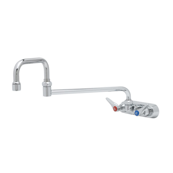 T&S  B-1136-CR  4'' Workboard Fct, Wall mt, Ceramas, 18'' Dbl Joint Nozzle