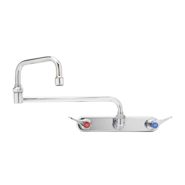 T&S  B-1137  Workboard Fct, Wall mt, 8'' Cntrs, 18'' Dbl Joint, Lever