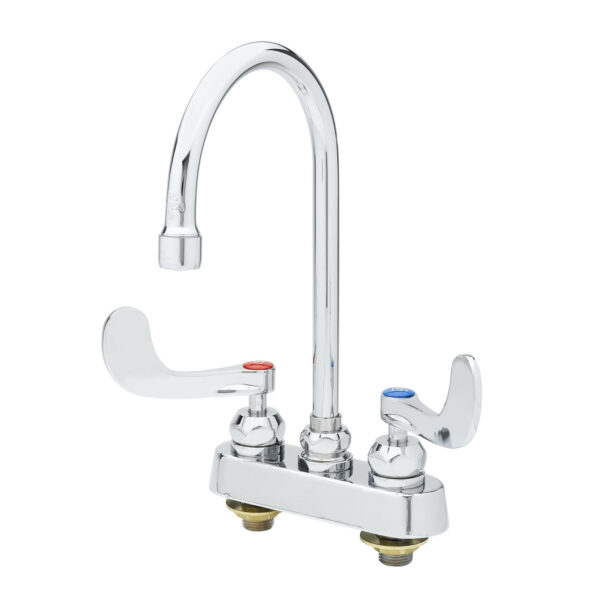T&S  B-1141-04-CR  Workboard Fct, Deck mt, 4'' Cntrs, Swivel, CV-Ceramas
