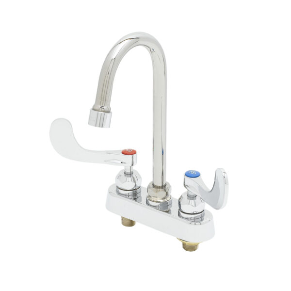 T&S  B-1141-2VL15CR4  Workboard Fct, 4'' Deck mt, Ceramas, 4-3/8'' G.N.