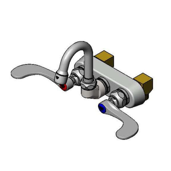 T&S  B-1146-01A-W4EK  Fct, 3'' swing nozzle, splash mted