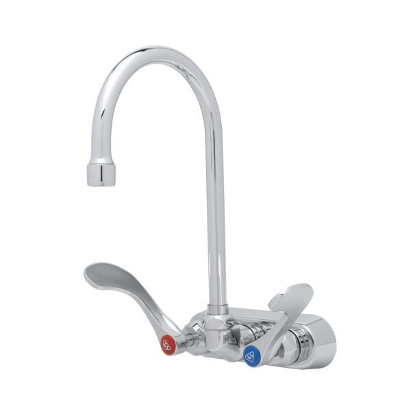 T&S  B-1146-04-CR  Workboard Fct, Wall mt, 4'' Cntrs, Swivel, CV-Ceramas