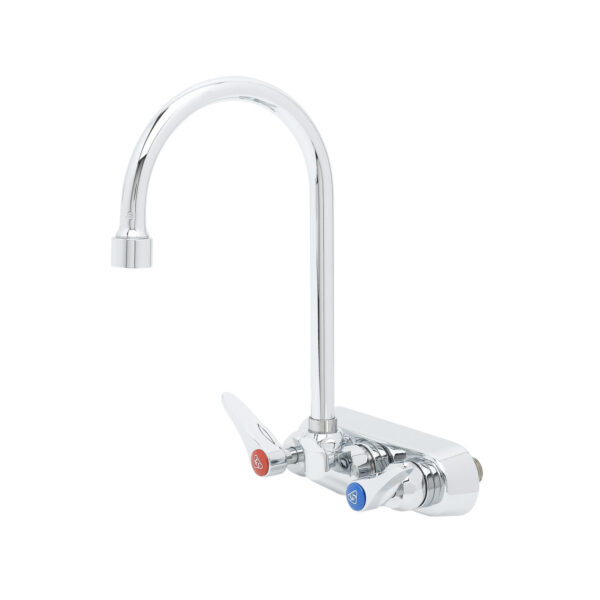 T&S  B-1146-V12-CR  4'' Wall mt Fct, Ceramas 6'' Swivel G.N.