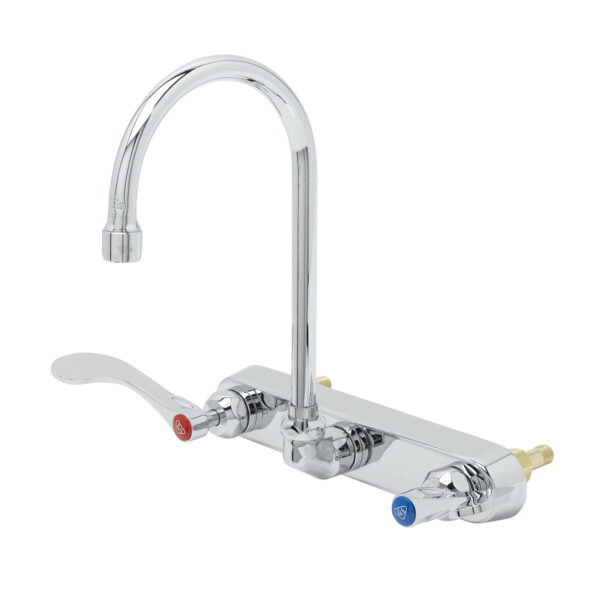 T&S  B-1147-04-CR  8'' Backsplash Workboard Fct, Ceramas, Swivel G.N.