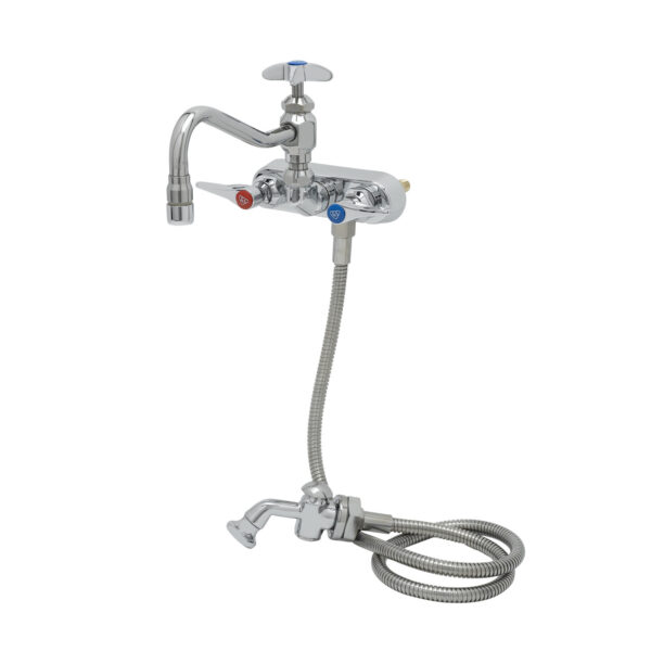 T&S  B-1156  Workboard Fct, Wall mt, 4'' Cntrs, 8'' Swing