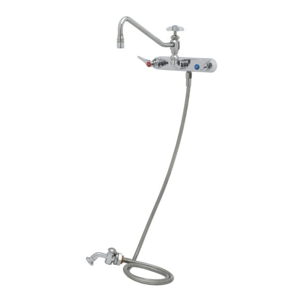 T&S  B-1157-12  Workboard Fct, 8'' Wall mt, 12'' Swing Nozzle