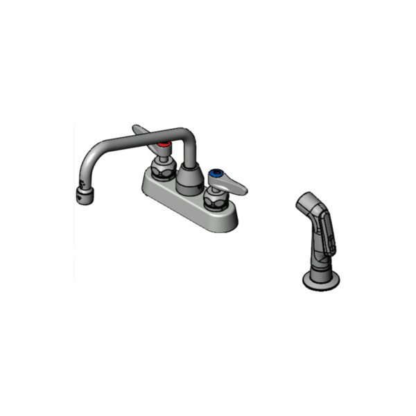 T&S  B-1171-CR  4'' Workboard Fct, Deck mt, Ceramas, 8'' Swing